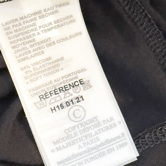 Majestic Filatures Soft Touch Sleeveless Stretch Turtleneck Black 5/XL NEW - Picture 8 of 11